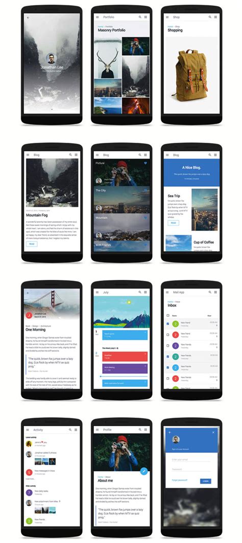 60+ Best Mobile Web HTML Templates 2015