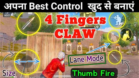 🔥 Bgmi Control Setting 34 Fingers Claw Pubg Settings 4 Finger Claw