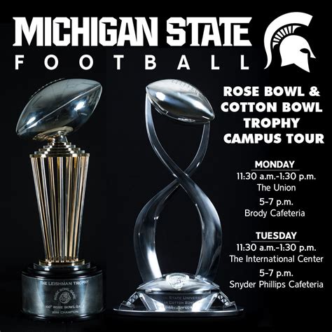 Michigan State Rose Bowl 2022 Trophy