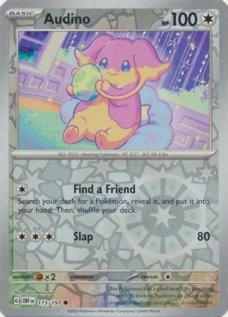 ESP Audino 173 197 Common Reverse Holo Playset