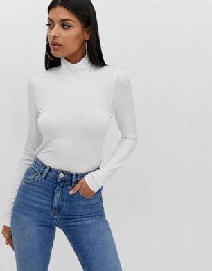 Saved Items Asos White Turtleneck Outfit Turtleneck Long Sleeve Top