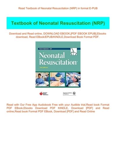 Read Textbook Of Neonatal Resuscitation Nrp In Format E Pub