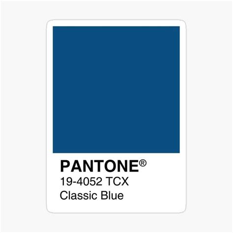 Pantone Classic Blue Color Of The Year 2020 Sticker For Sale By Sadaf