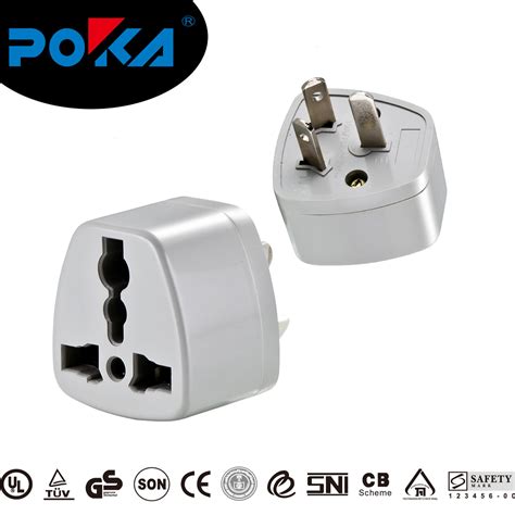 3 Flat Pin Travel Adapter Electrical Plugs Sockets Converter Adapter