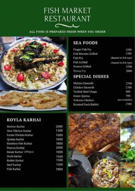 Fish Market Restaurant Menu Prices Location Address