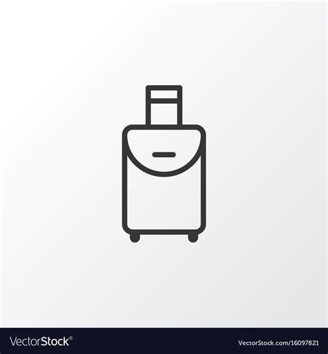 Travel Bag Icon Symbol Premium Quality Isolated Vector Image