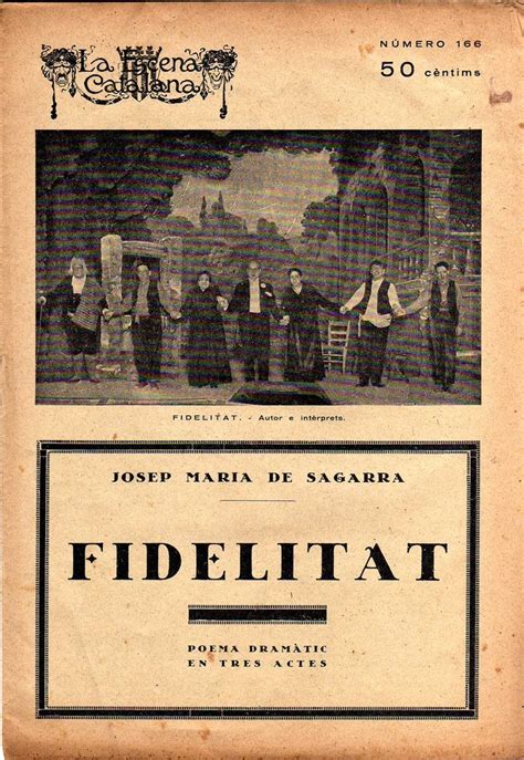 Fidelitat J M de Sagarra LA ESCENA CATALANA nº 166 22 11 1924