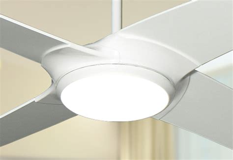 Modern White Ceiling Fan With Light And Remote | Shelly Lighting