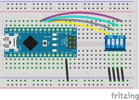 Pin Diagram For A Dip Switch Dpst Switch Dip Fritzing Schema