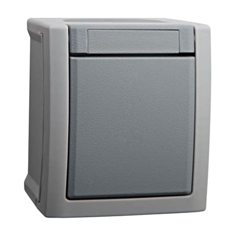 Еднополюсен ключ за открит монтаж сив IP54 PANASONIC Pacific - Ключове ...