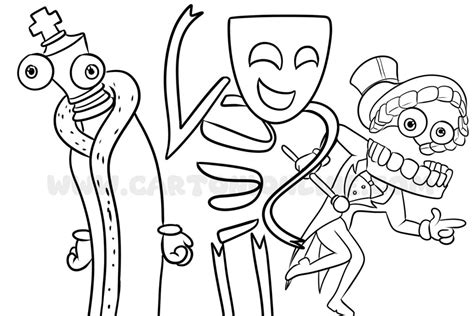 The Amazing Digital Circus Coloring Pages - Cartonionline.com