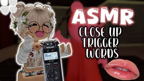 Roblox Asmr Close Up Trigger Words Fluffy Mic Scratching