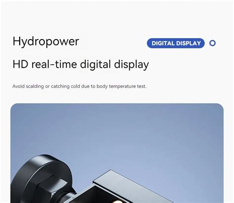 Top Piano Key Gray Bathroom Digital Display Faucet Shower System Set Bathtub Hot And Cold