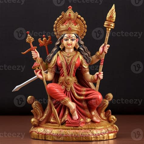 Santoshi Mata Hindu God Beautiful Sculpture Image 23141391 Stock Photo