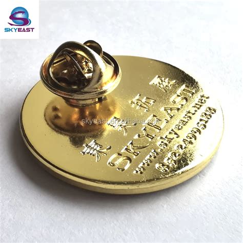 Professional Manufacturer Shiny Gold Epoxy Raised Phoenix Metal Logo