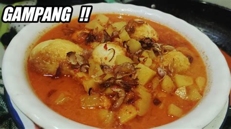 Sambel Goreng Kentang Kuah Santan Resep Youtube