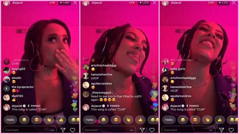 Doja Cat Debuts Fire Sexy Song Cum Shows Off Vocals On Ig Live 11 15