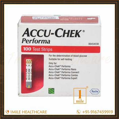 Roche Accu Chek Performa Pack Of 100s Blood Glucose Test Strips