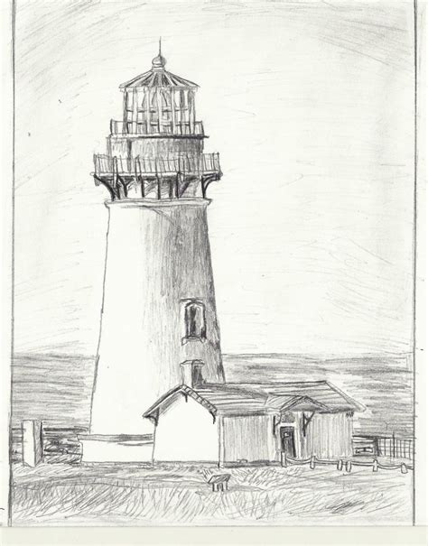 Lighthouse Drawing Easy at PaintingValley.com | Explore collection of ...