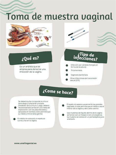 Cartel De Toma De Muestra Toma De Muestra Vaginal Qu Es Come Se