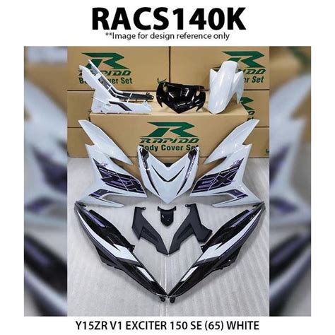 Rapido Cover Set Yamaha Y15 Y15zr V1 V2 Exciter 150 Se 65 Grey White Racs140 Racs141 Plug And