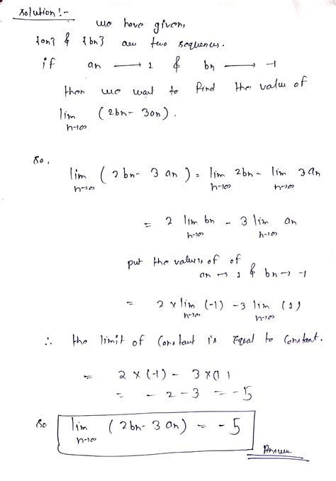 [solved] Suppose That {a N } And {b N } Are Two Sequences Answer