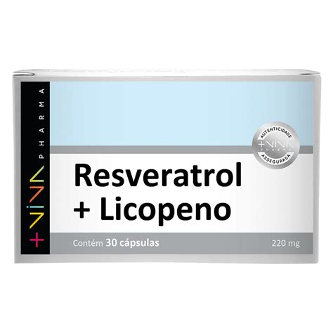 Resveratrol Licopeno 220mg 30 Cáps Viva Pharma