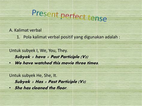 Contoh Kalimat Simple Past Tense Verbal Berbagai Contoh