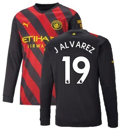 Puma Manchester City Julian Alvarez Away Jersey W/ EPL No Room For ...