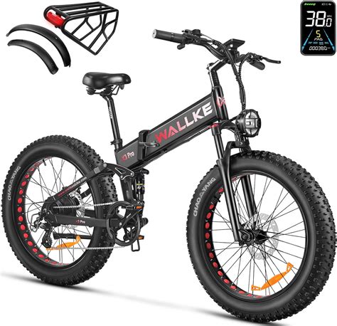 Wallke F2 Electric Mountain Bike 500W Motor 48V 10 4Ah Battery 26