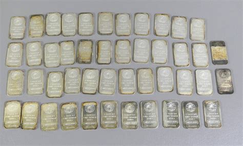 46 Pure Silver Ingots - 1 Ozt Auction