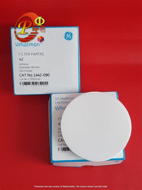 Jual Kertas Saring Filter Paper Whatman No 42 Diameter 9 Cm Per Lembar