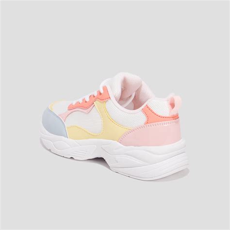 Baskets Running Lacets Liberto Jaune Pastel Fille La Halle