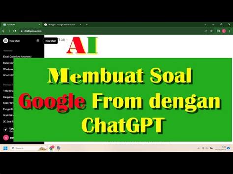 Cara Membuat Soal Di Google Forms Dengan Cepat Dan Hemat Energi Gpt