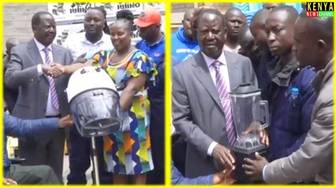 See What Raila Gave Hustlers After Saying Ruto Has Abandoned Them YouTube