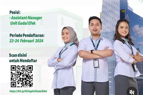 PT Pegadaian Buka Lowongan Kerja Untuk Posisi Assistant Manager Unit