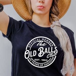 Th Birthday Svg Official Member The Old Balls Club Est Etsy