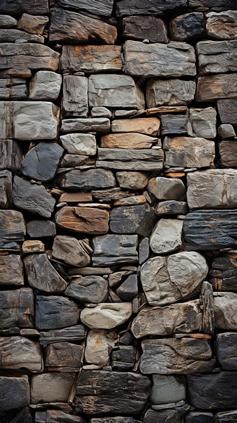 Premium AI Image | The stone wall's texture aged castle stone wall ...