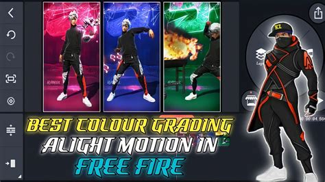 HOW TO ADD COLOUR GRADING IN ALIGHT MOTION FREE FIRE LOBBY COLOUR