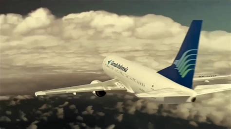 Garuda Indonesia Flight Landing Animation Youtube