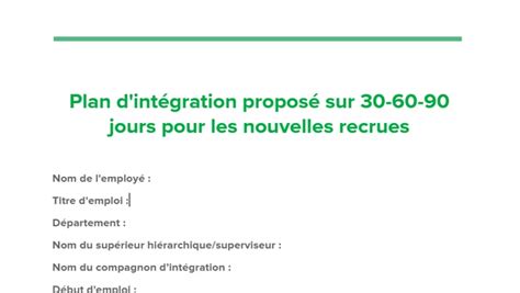 Modèle fiche d intégration nouveau salarié word conseils pratiques