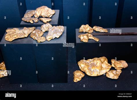 Gold Nuggets Natural History Museum Los Angeles Ca Stock Photo Alamy