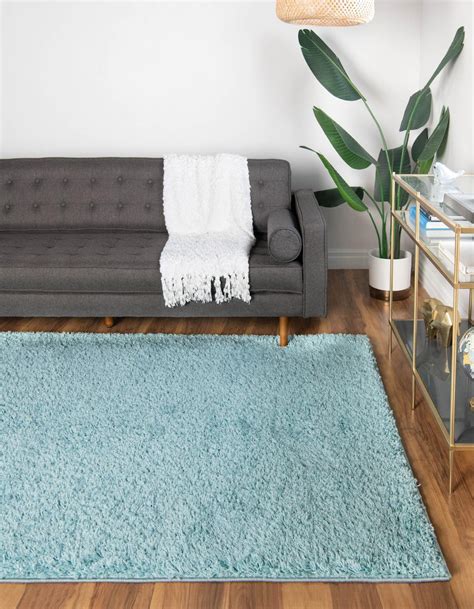 Turquoise 5' x 8' Everyday Shag Rug | Rugs.com