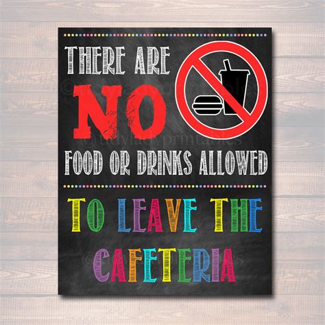 School Cafeteria Rules Poster | TidyLady Printables