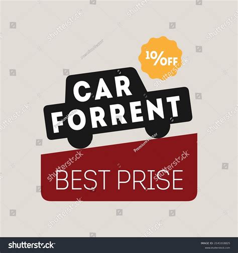 Rental Car Logo Template Design Vector Stock Vector Royalty Free