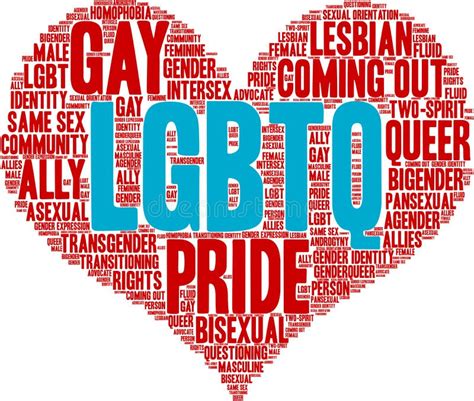 Lgbtq Word Cloud Stock Vector Illustration Of Coming 206431075