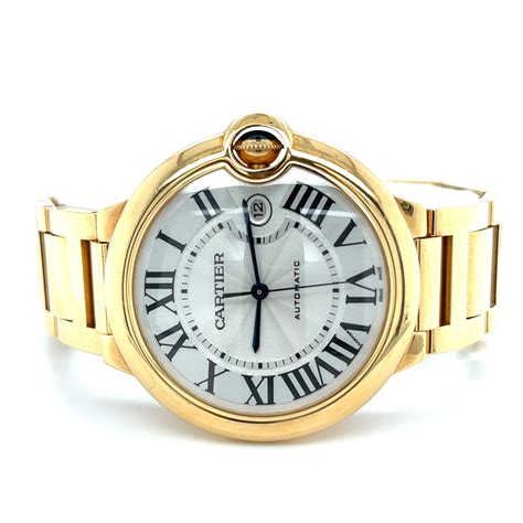 Cartier Ballon Bleu Jumbo Large Size Mens Watch In K Gold With Box