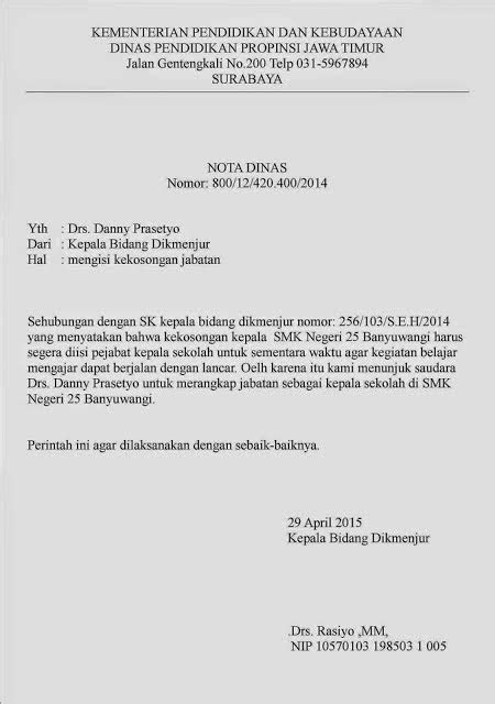 Contoh Surat Nota Dinas 50 Koleksi Gambar