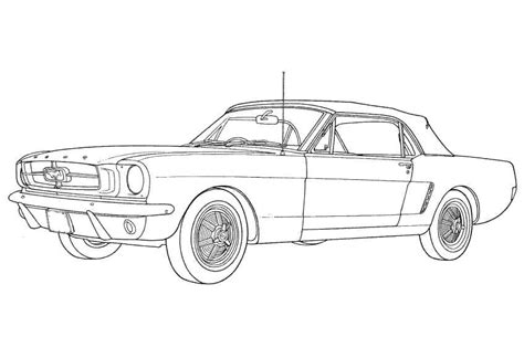 Dibujos De Ford Mustang Para Colorear Para Colorear Pintar E Imprimir