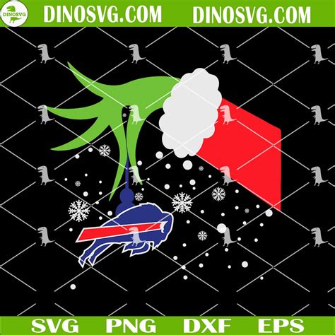 Grinch Hand Holding Buffalo Bills Ornament SVG Bills Football